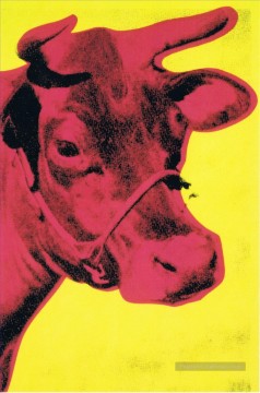 vache monde Tableau Peinture - Vache jaune POP